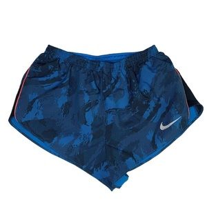 𝅺NIKE Dri-Fit Womens Running Shorts liner size medium blue